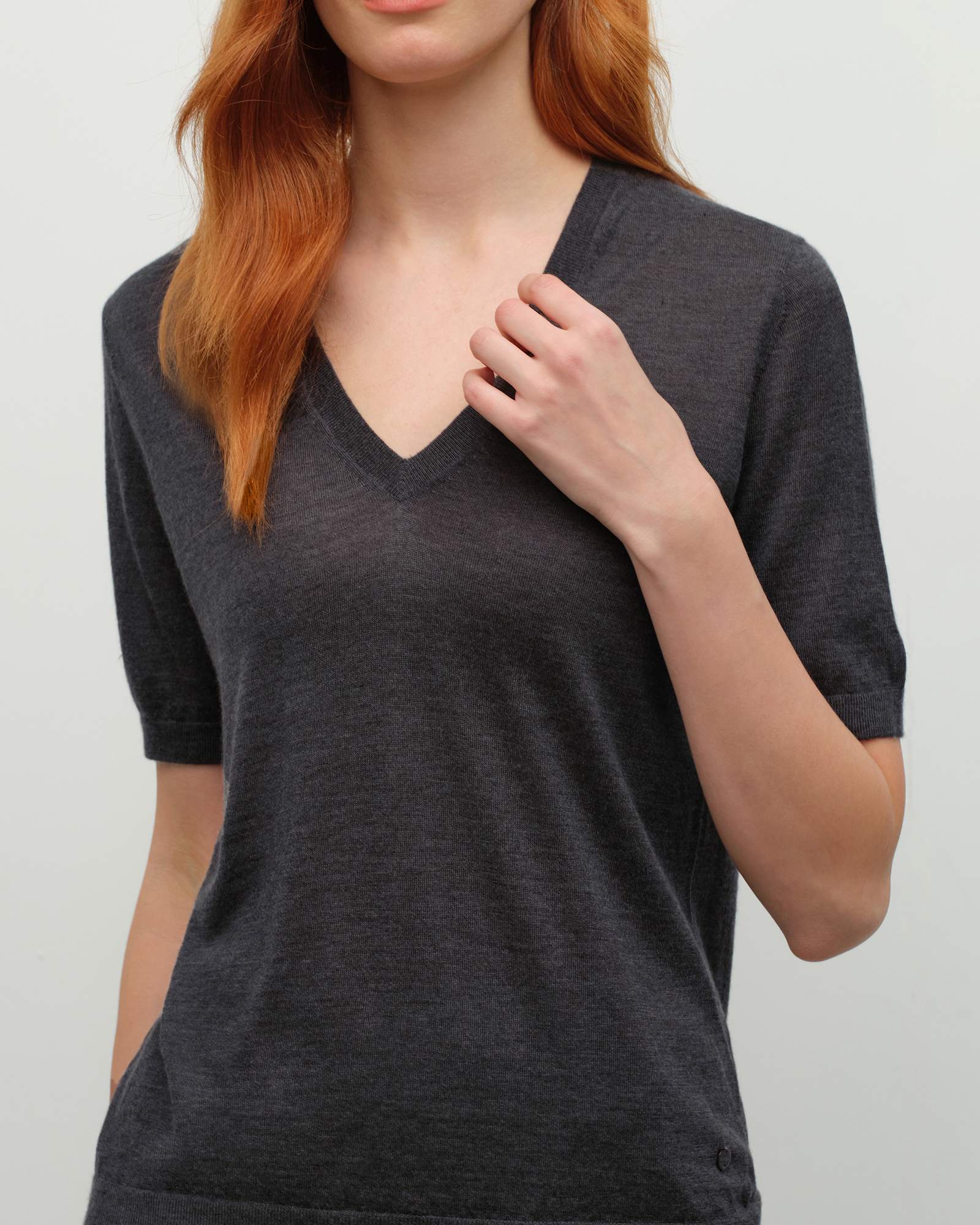 gray cashmere sweater