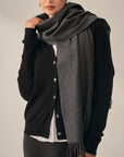 grey cashmere scarf