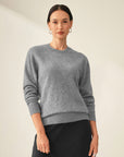 grey cashmere sweater women's