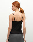 kvss  black silk tank top