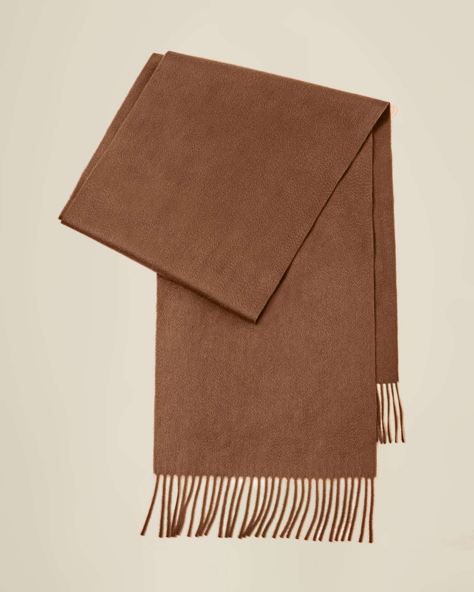 kvss  brown cashmere scarf  