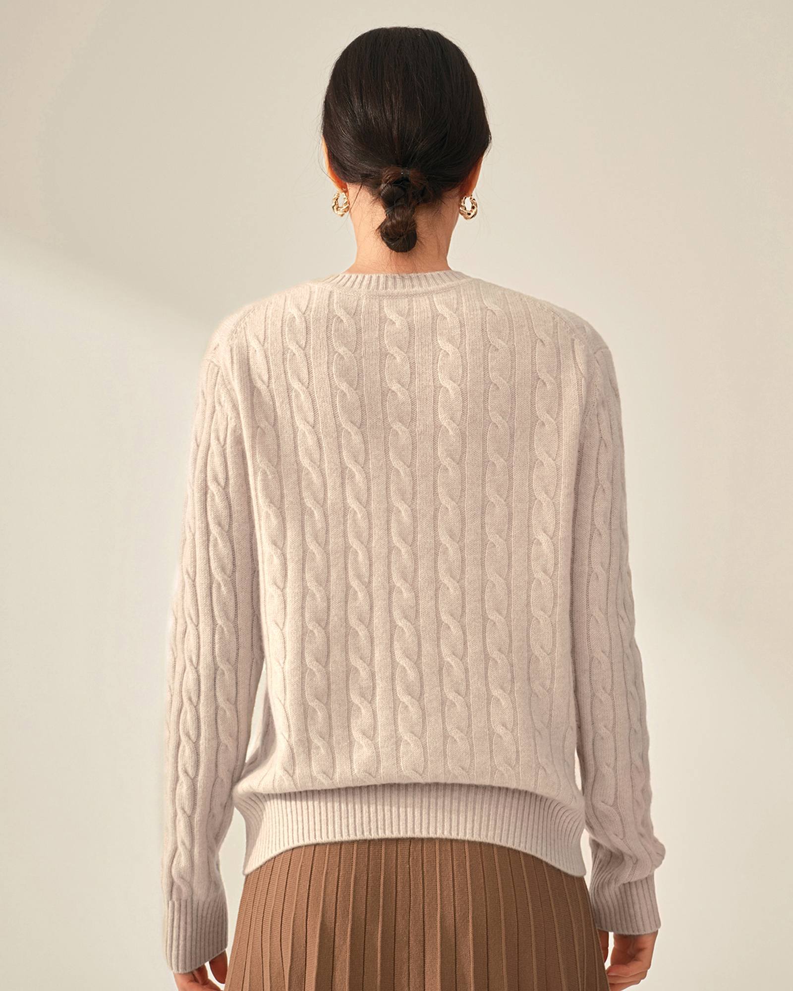 kvss  cable knit cashmere sweater  