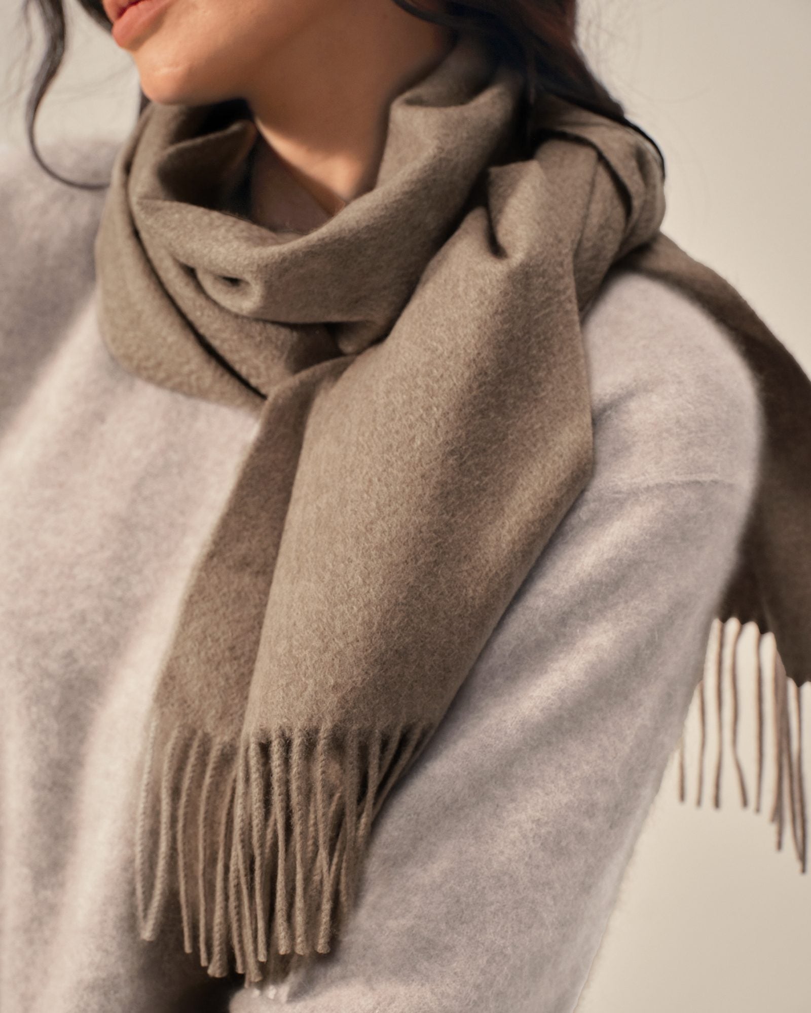 kvss  camel cashmere wrap