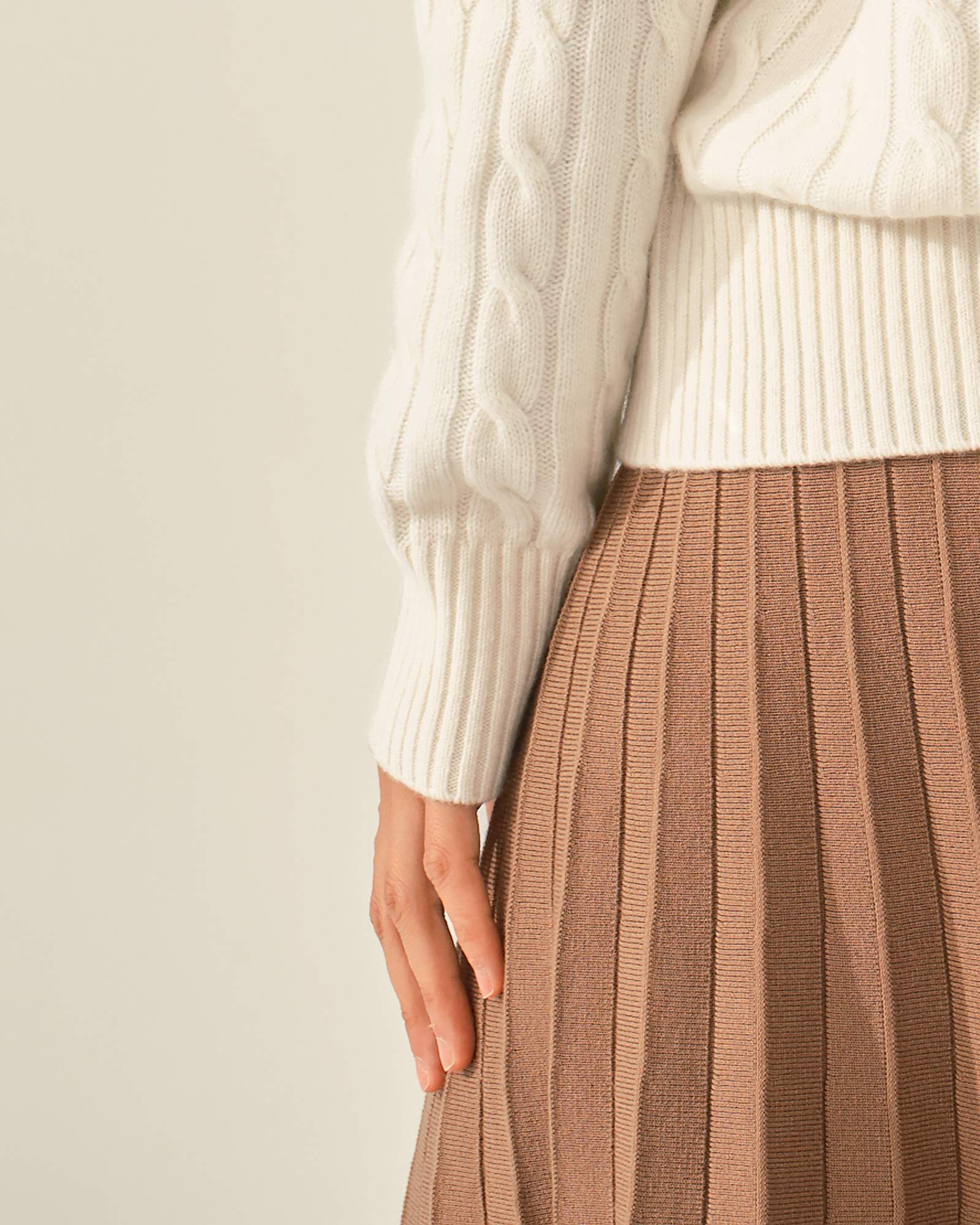 kvss  cashmere cable knit