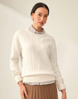 kvss  cashmere cable knit  kvss