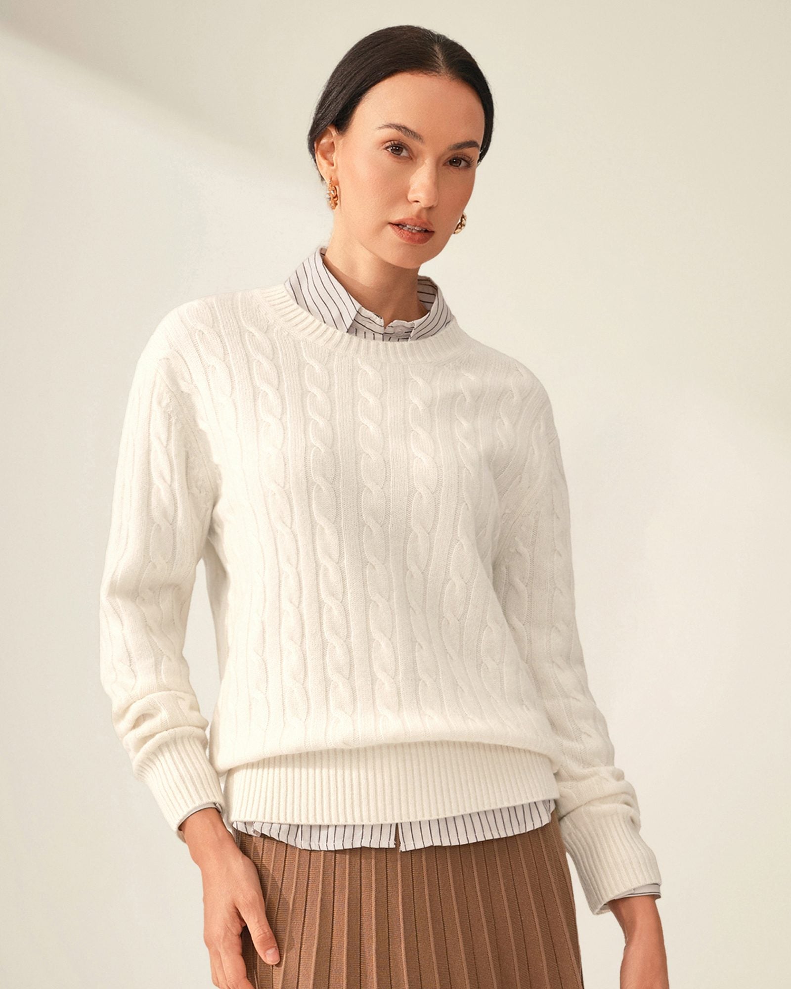 kvss  cashmere cable knit  kvss