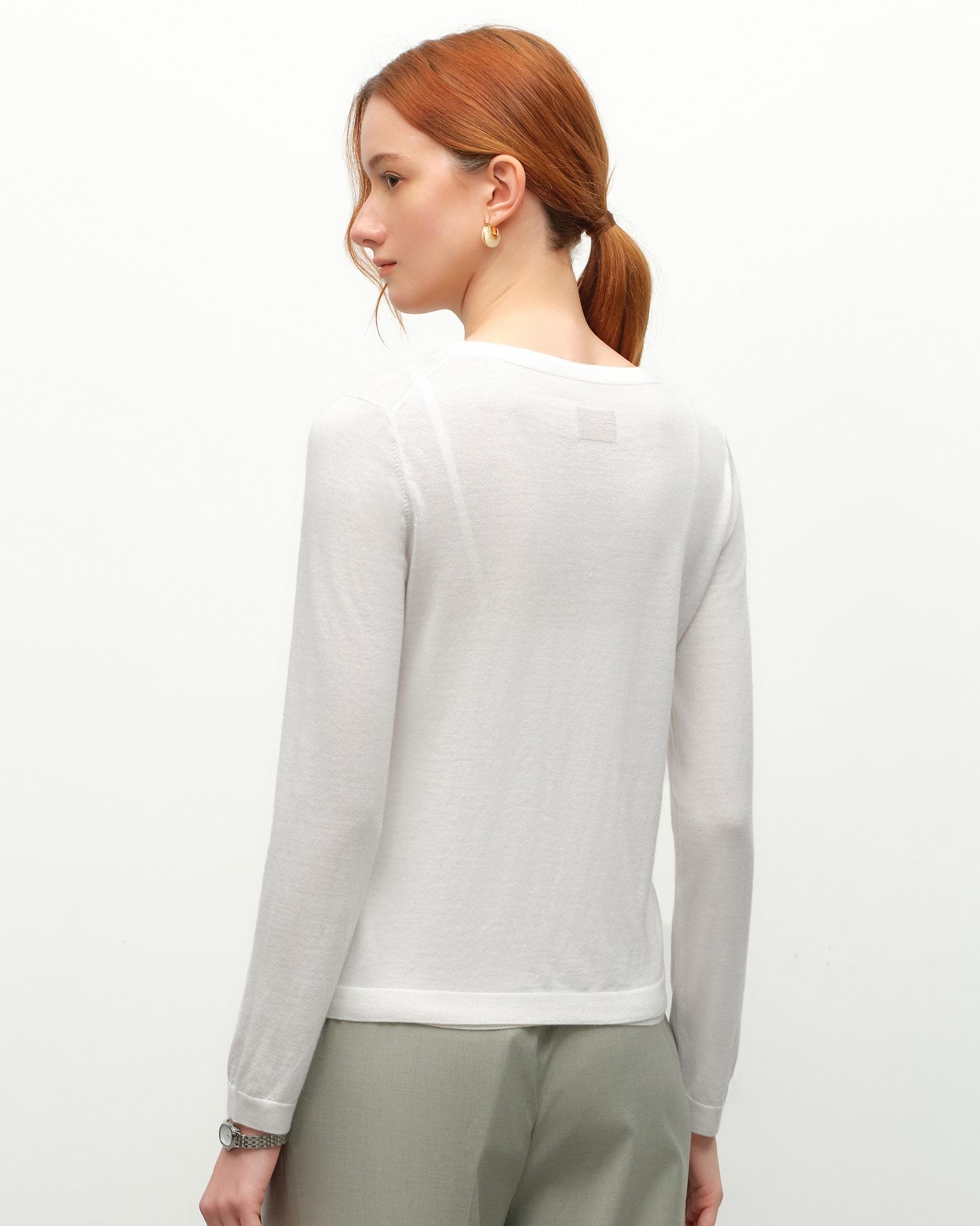 kvss  cashmere sweater crew neck  kvss