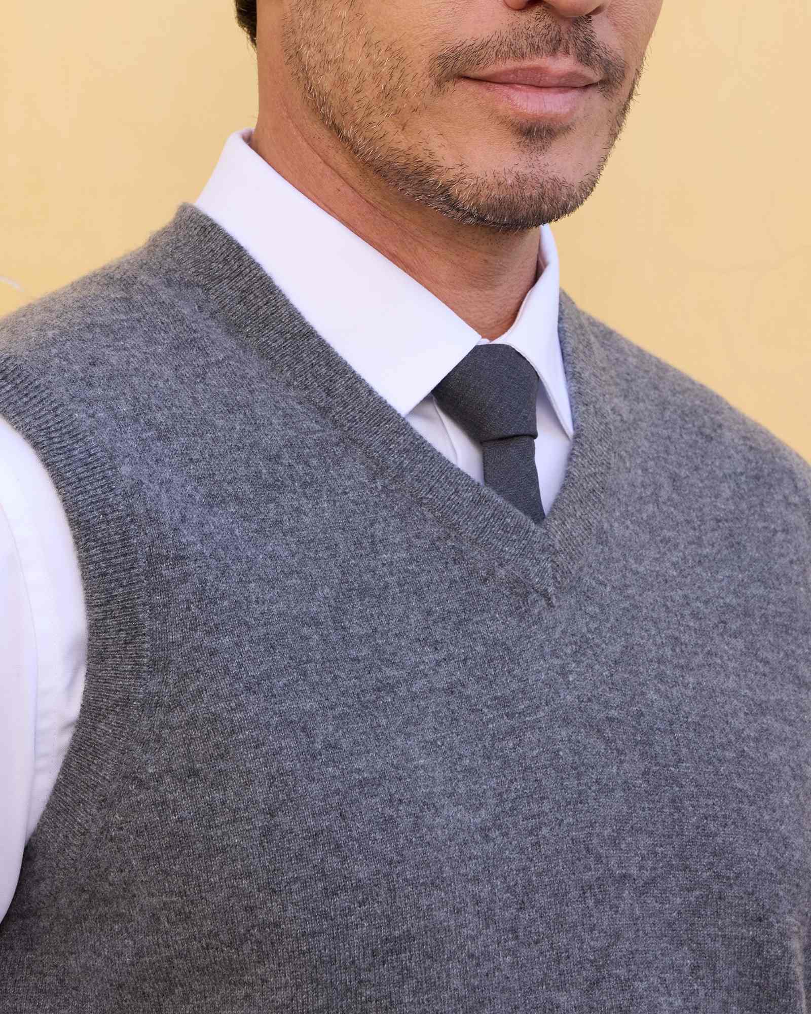 kvss  cashmere v neck vest  