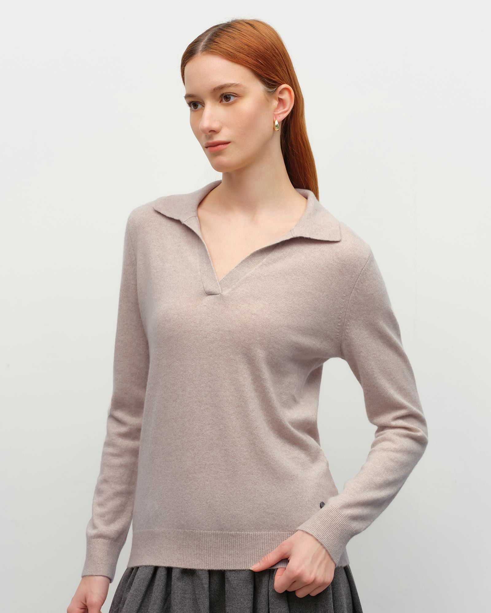 kvss  cotton cashmere polo