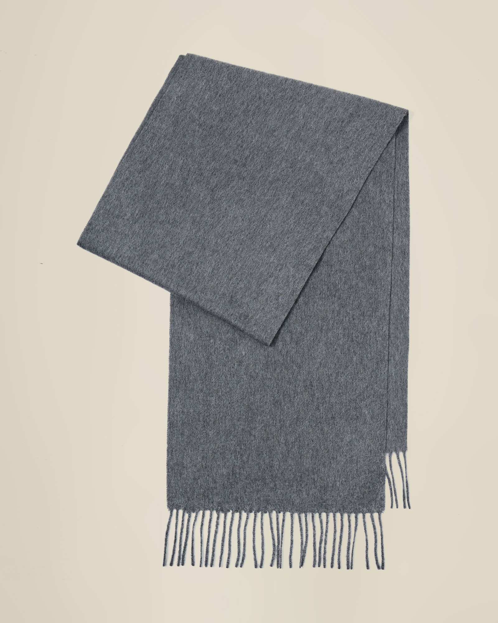 kvss  gray cashmere scarf