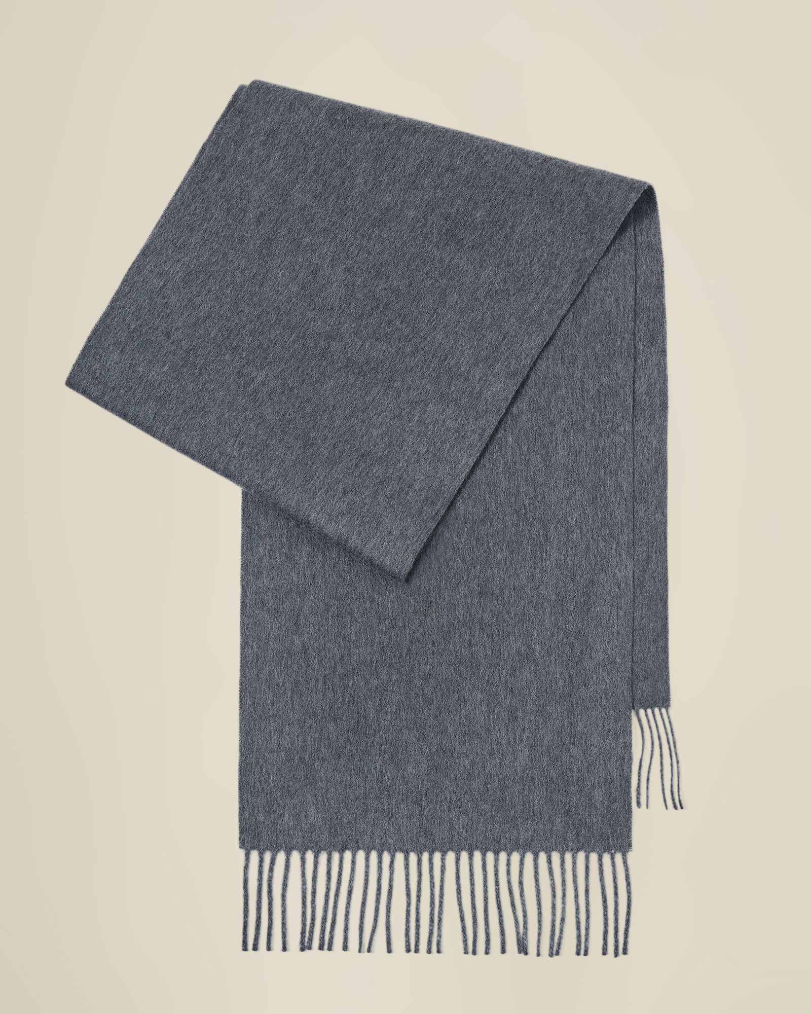 kvss  grey cashmere scarf