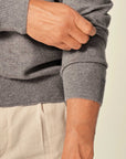 kvss  grey cashmere sweater men's  