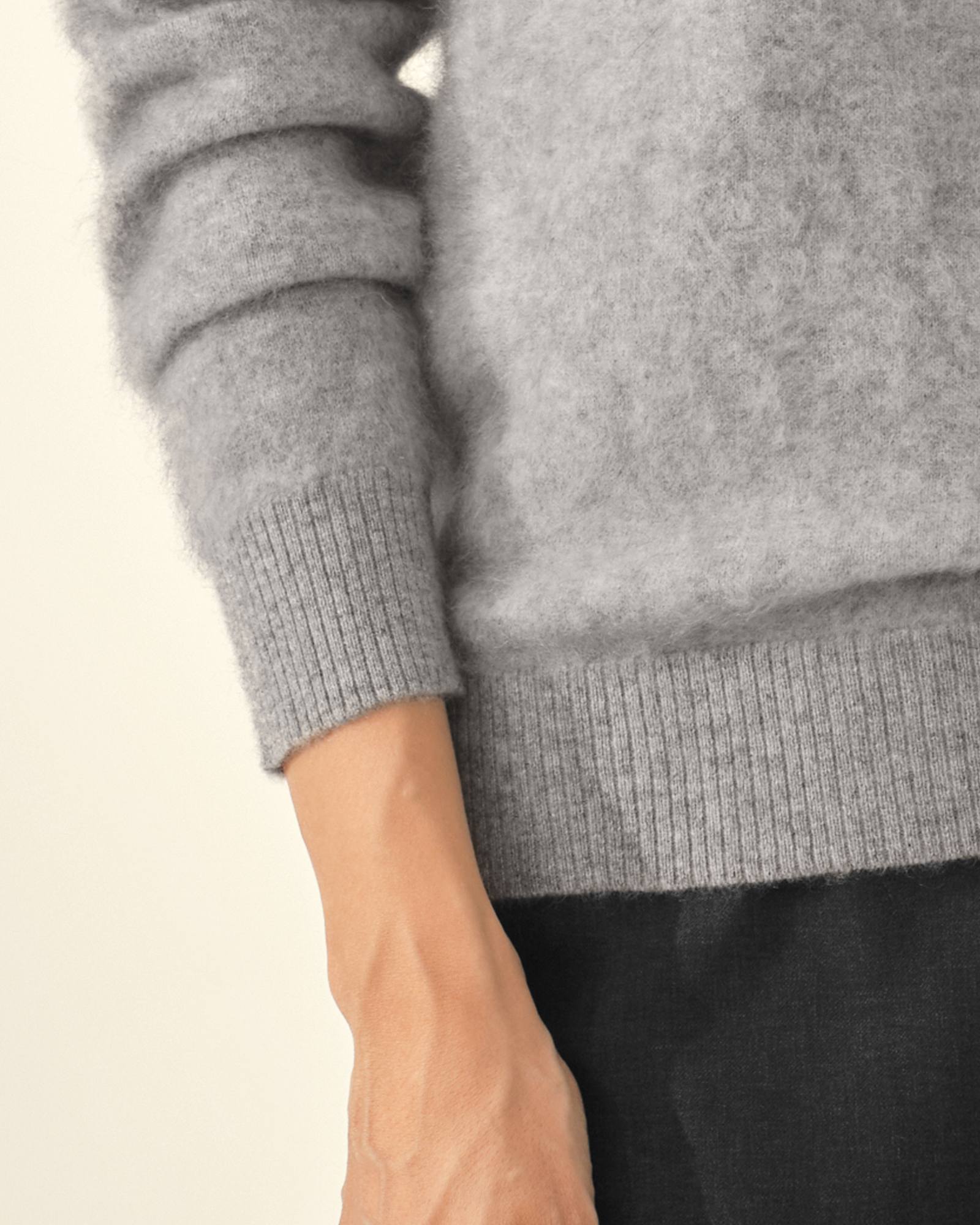 kvss  grey cashmere sweater women's 