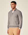 kvss  grey cashmere zip hoodie  kvss