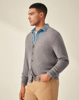 kvss  light gray cashmere cardigan  