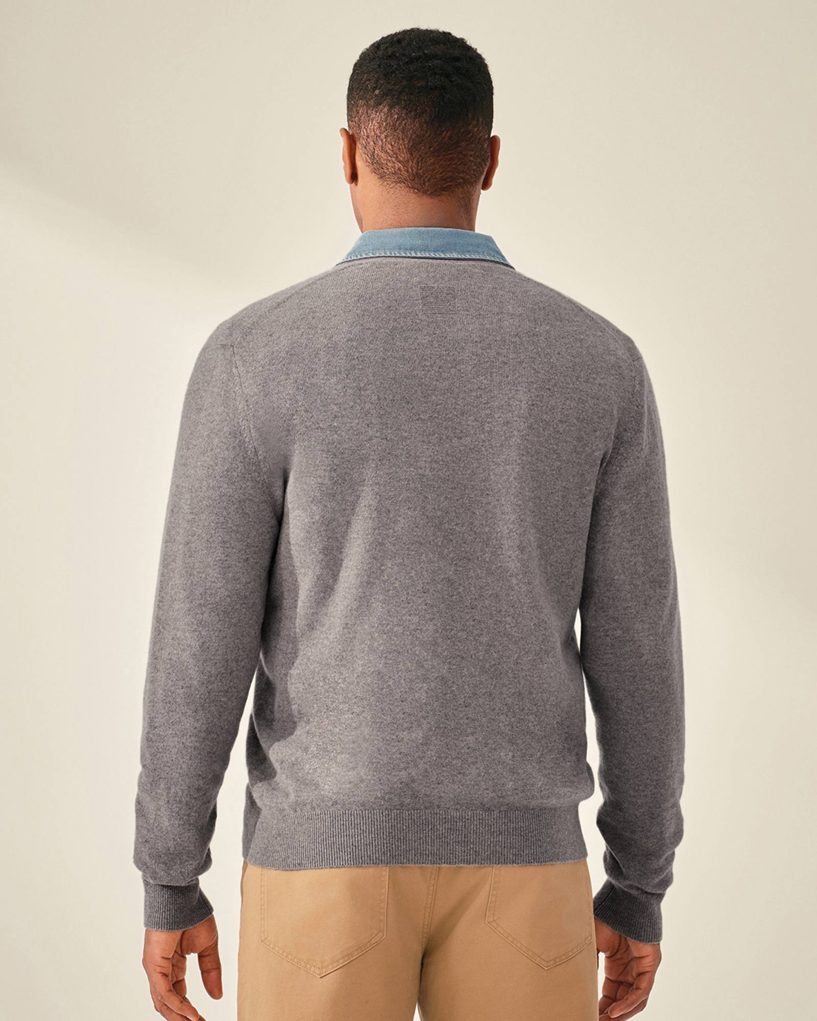 kvss  light gray cashmere cardigan  kvss