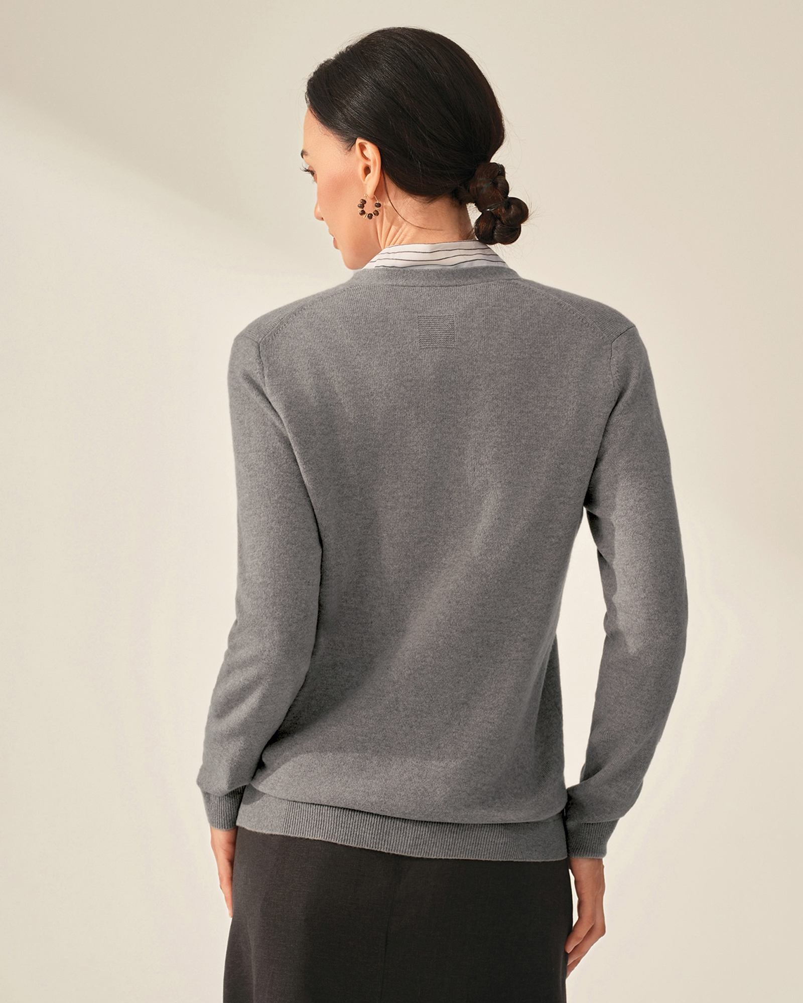 kvss  light grey cashmere cardigan  kvss