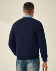 kvss  long navy cashmere cardigan  