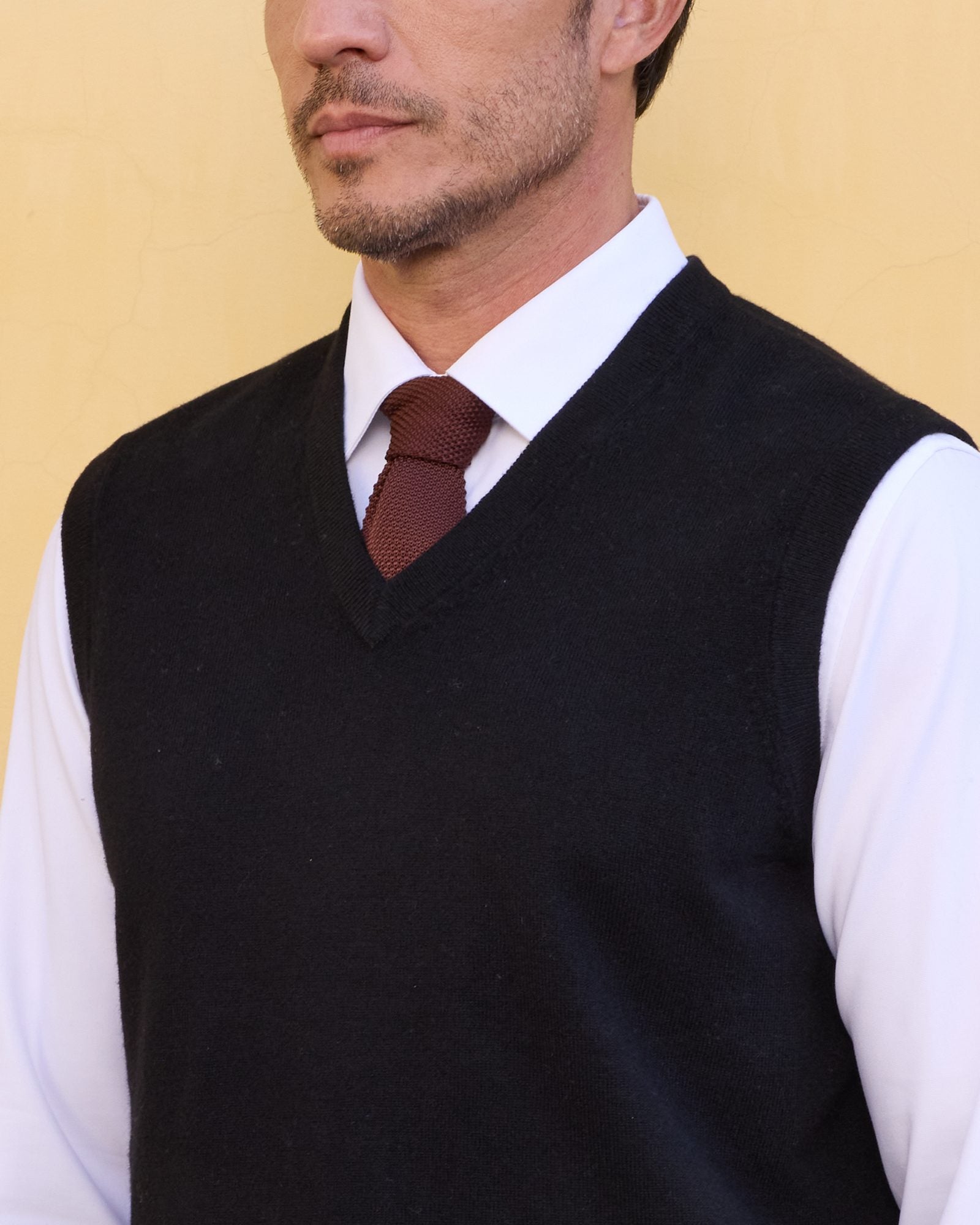 kvss  men's cashmere sleeveless sweater vest  