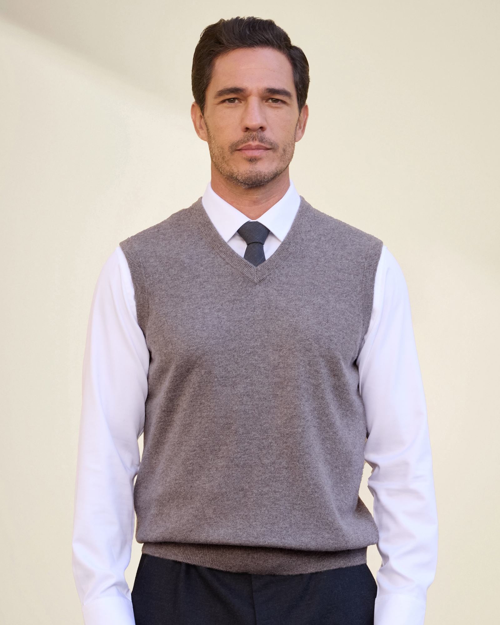 kvss  men's cashmere sleeveless sweater vest  kvss