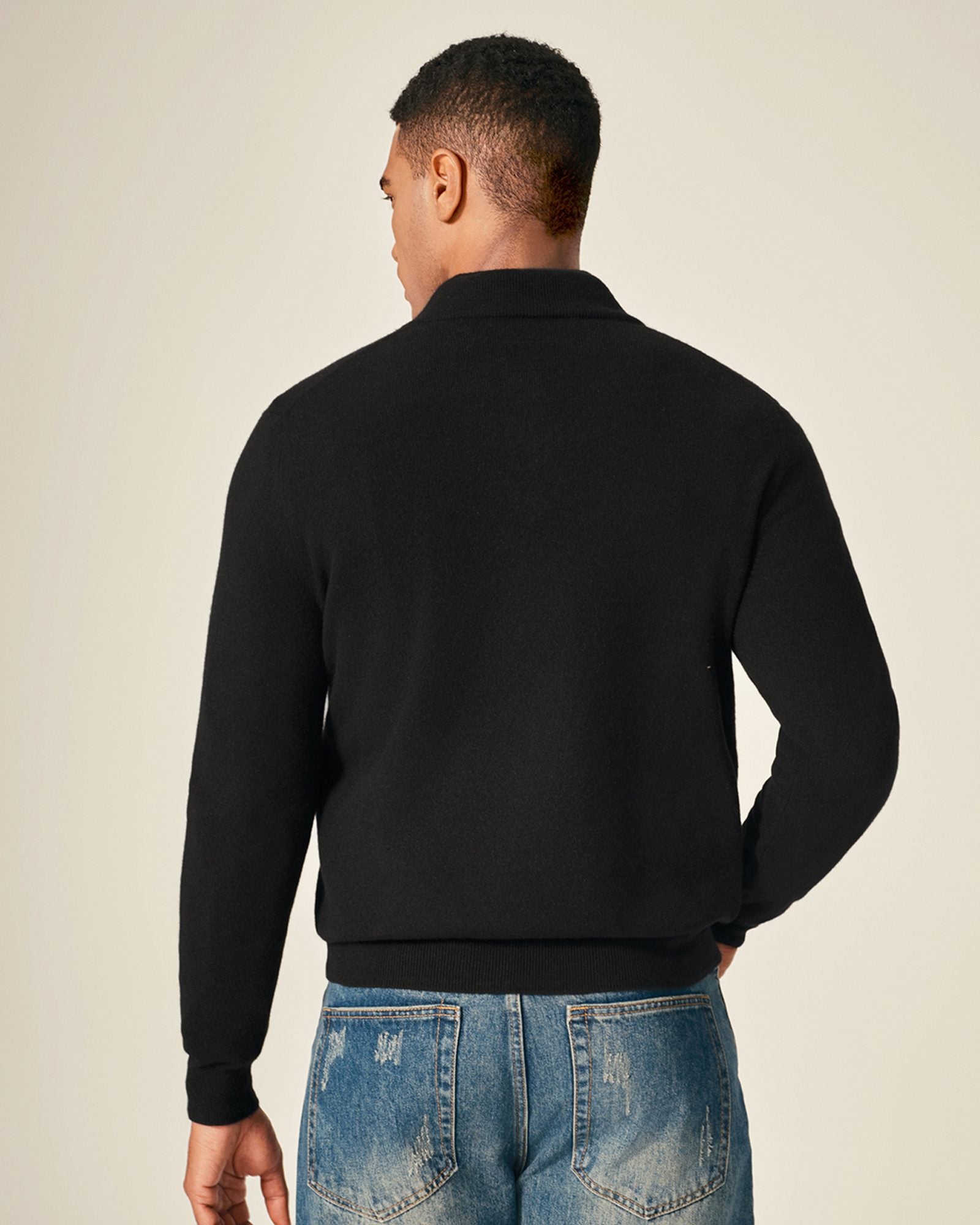 kvss  men's half zip sweater  kvss