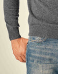kvss  mens grey cashmere jumper  