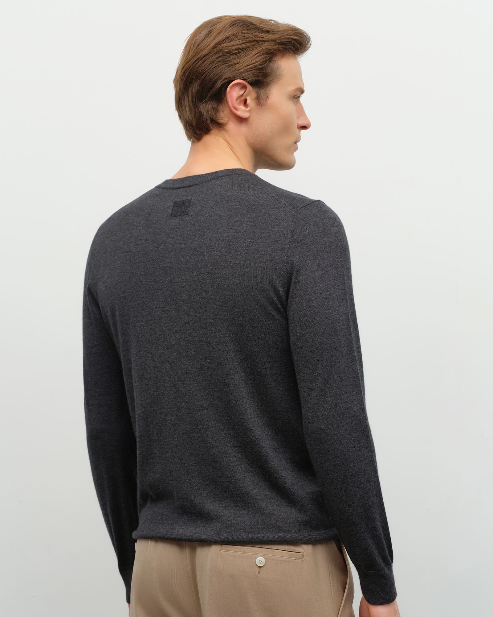 kvss  mens grey cashmere sweater   