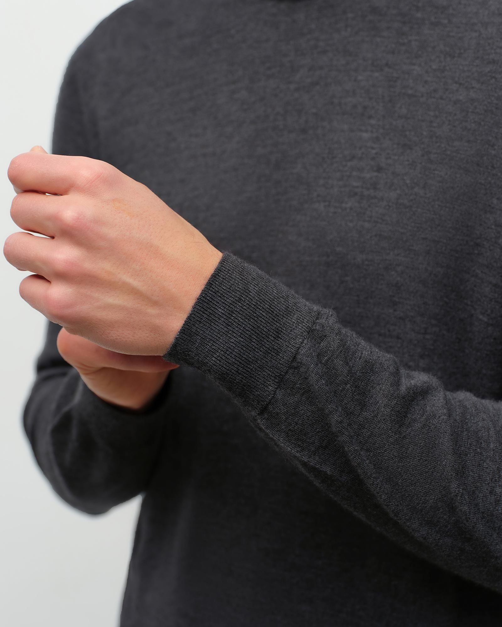 kvss  mens grey cashmere sweater  kvss
