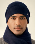 kvss  navy cashmere hat 