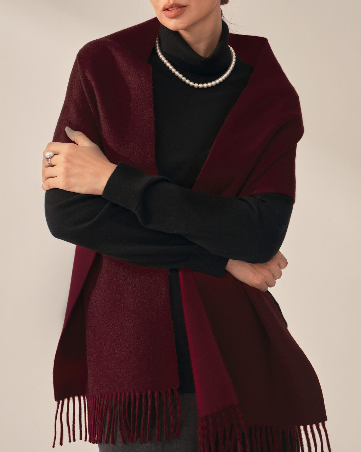 kvss  pure cashmere scarf  
