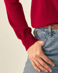 kvss  red cashmere jumper 