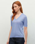 kvss  short sleeve cashmere t shirt  