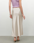 kvss silk midi skirt