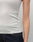 kvss silk tank white  kvss