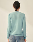 kvss  womens green cashmere sweater  kvss