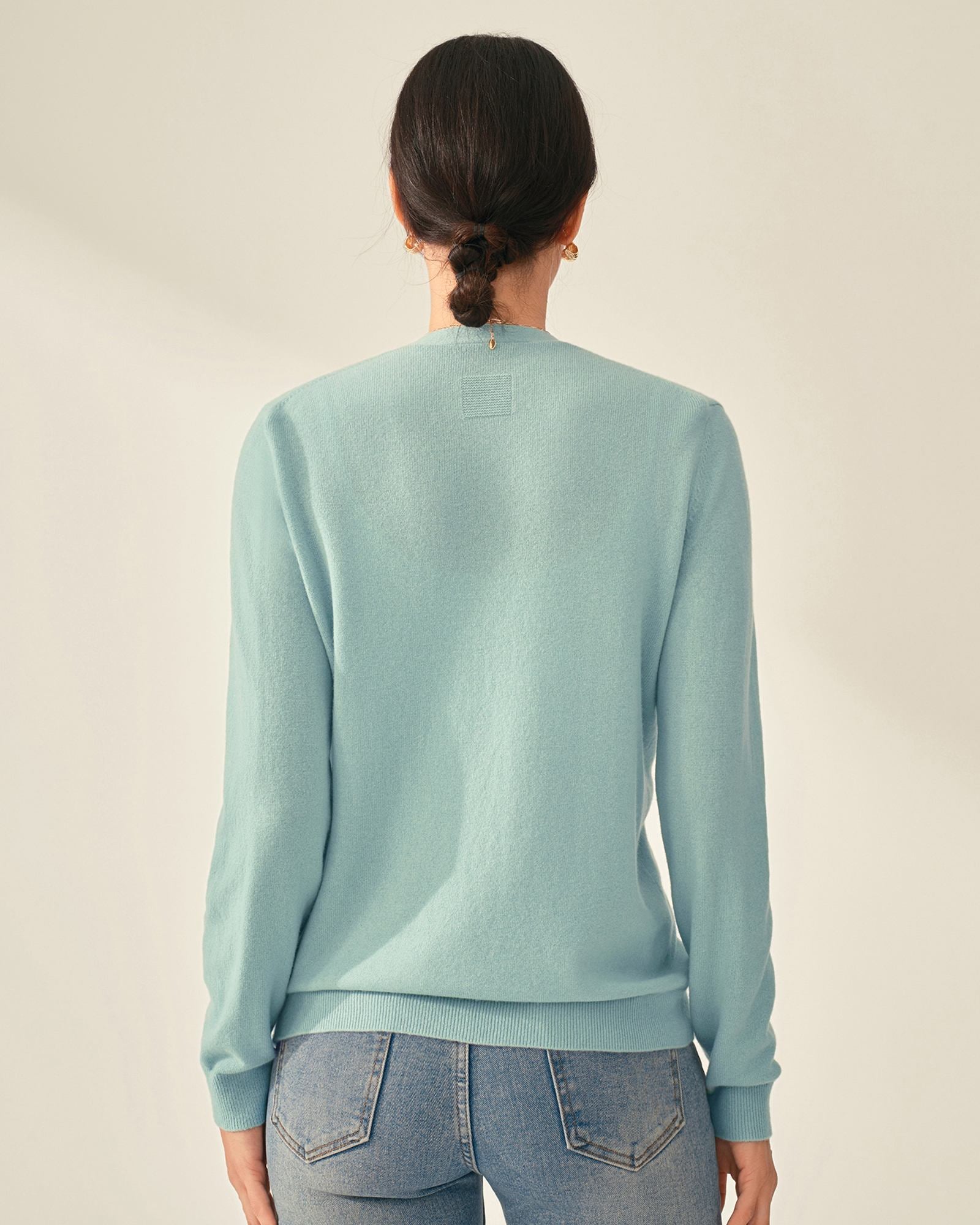 kvss  womens green cashmere sweater  kvss