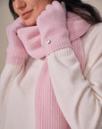 kvss  womens hat gloves scarf set cashmere  