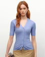 light blue cashmere cardigan