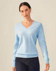 light blue cashmere sweater