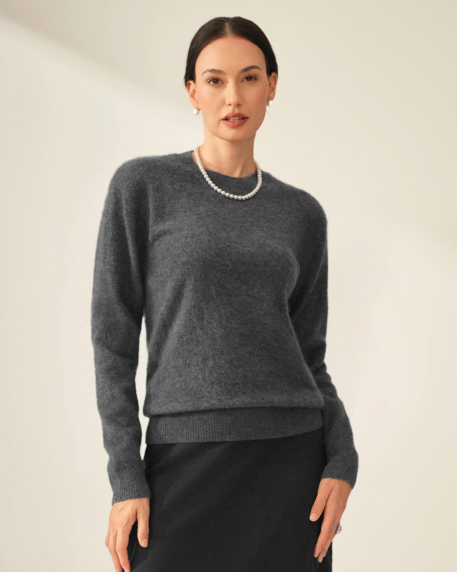 light grey cashmere sweater