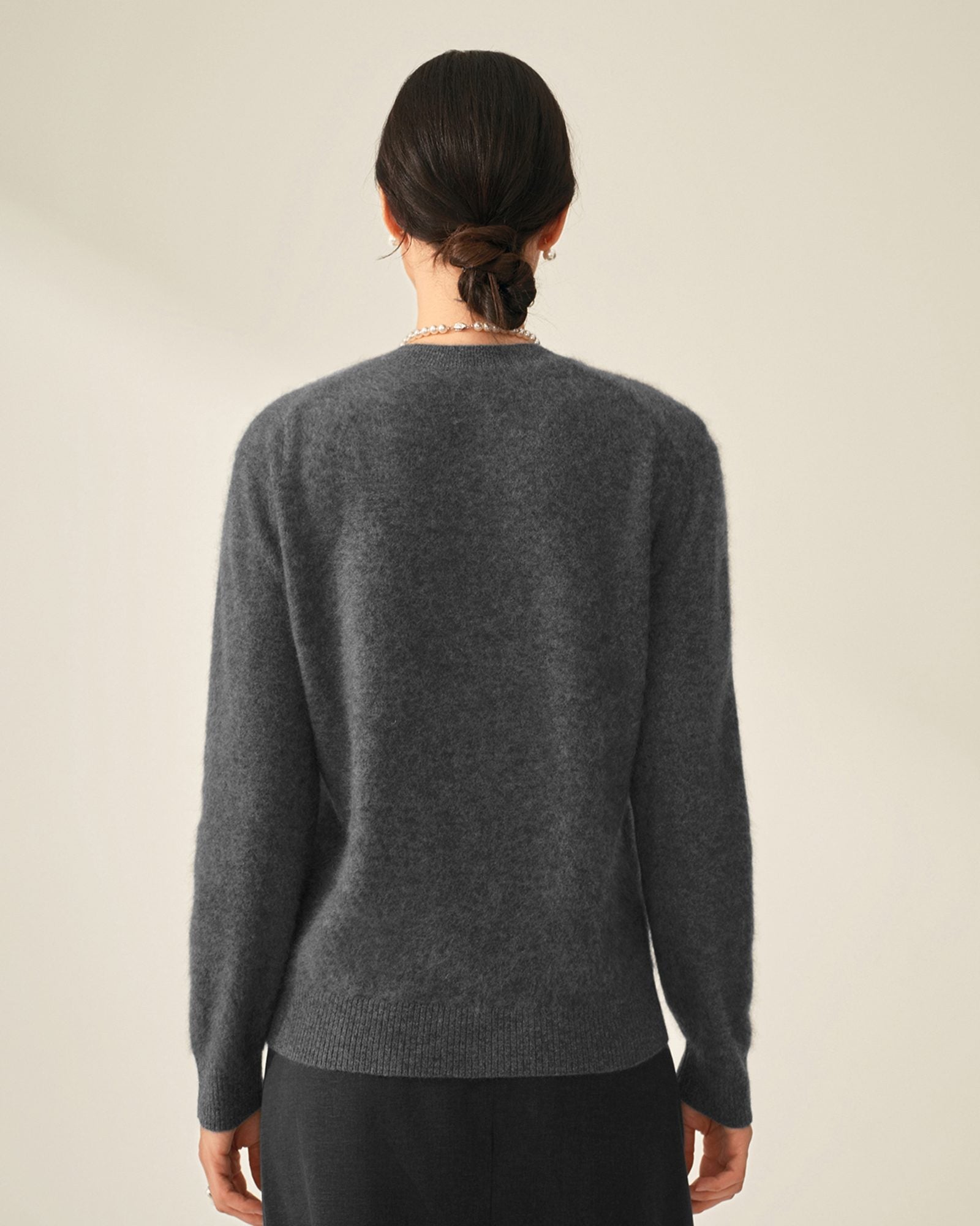 light grey cashmere sweater  kvss