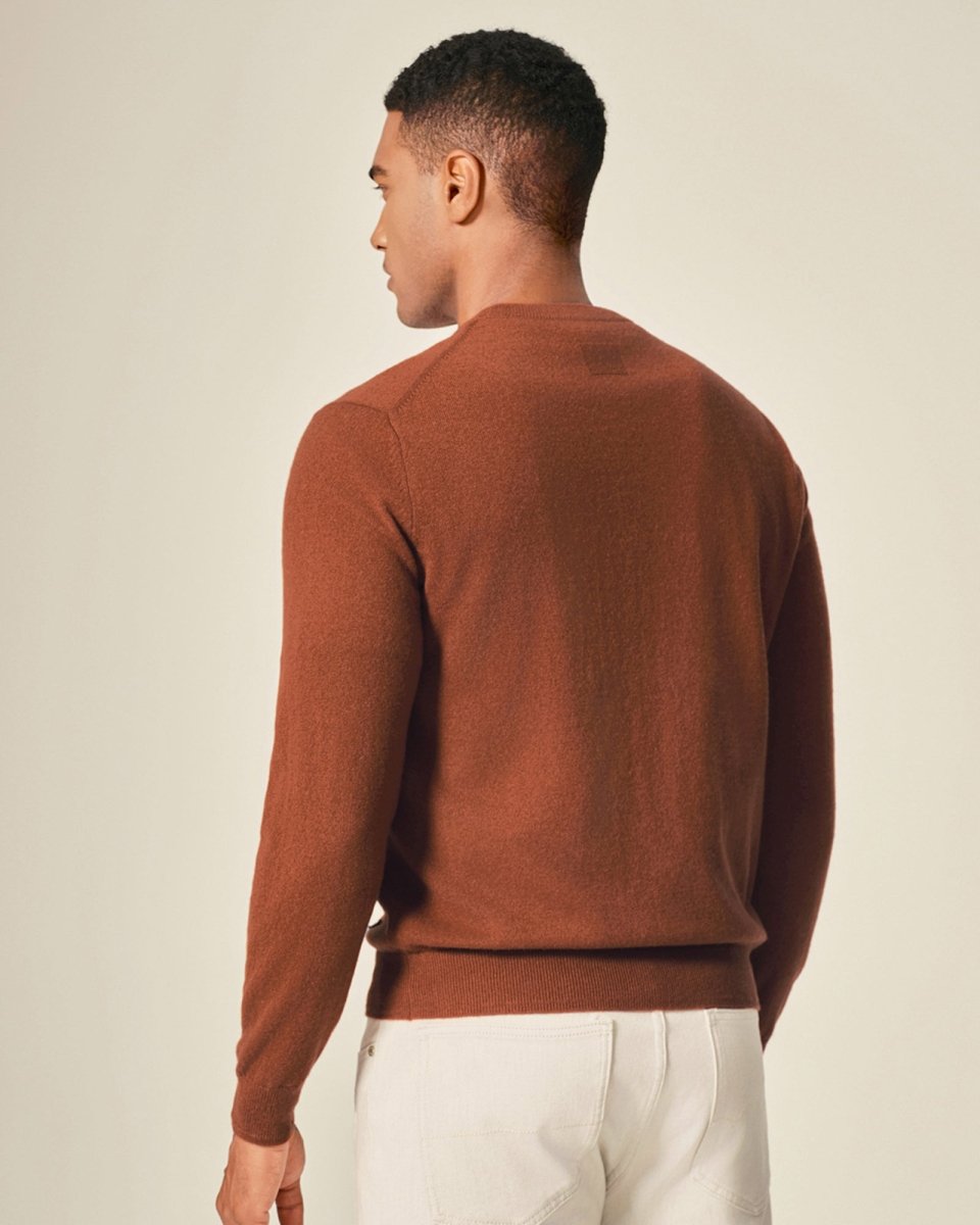 Men's 100% Pure Cashmere Crew Neck Pullover Sweater