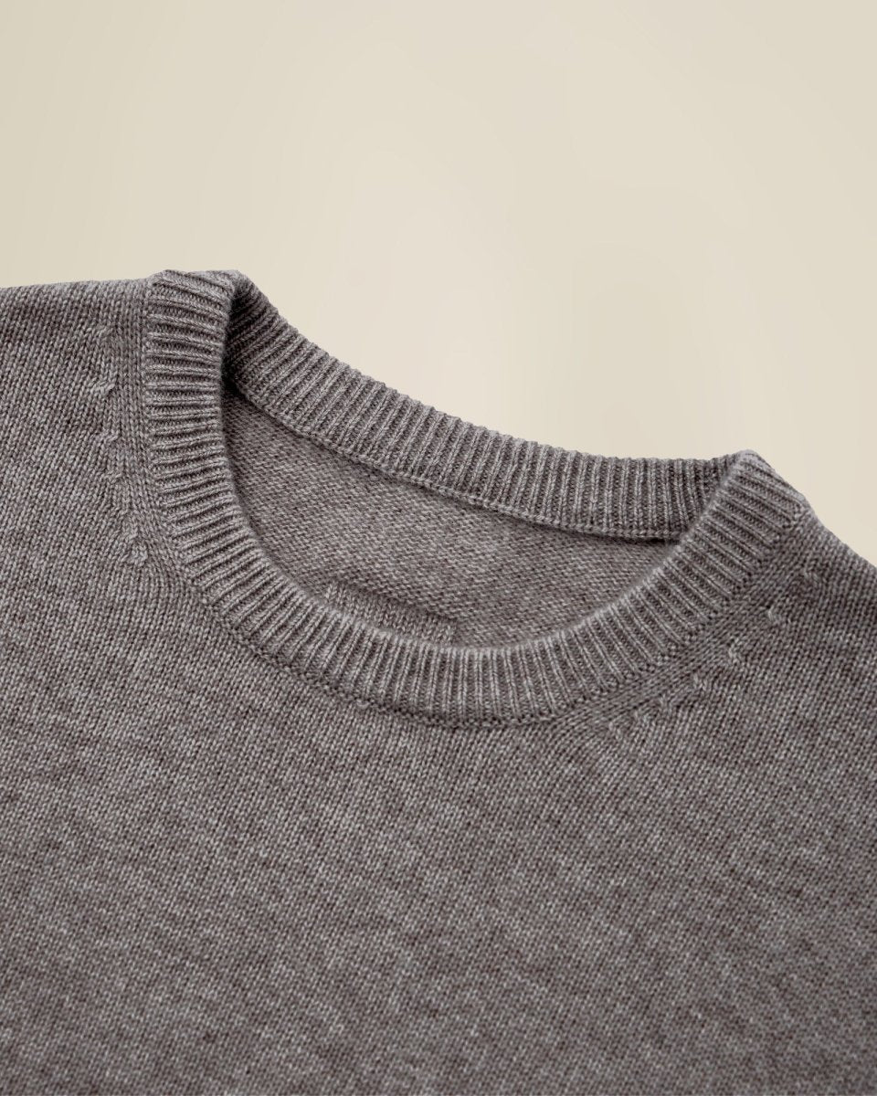 Men's 100% Pure Cashmere Crew Neck Pullover Sweater