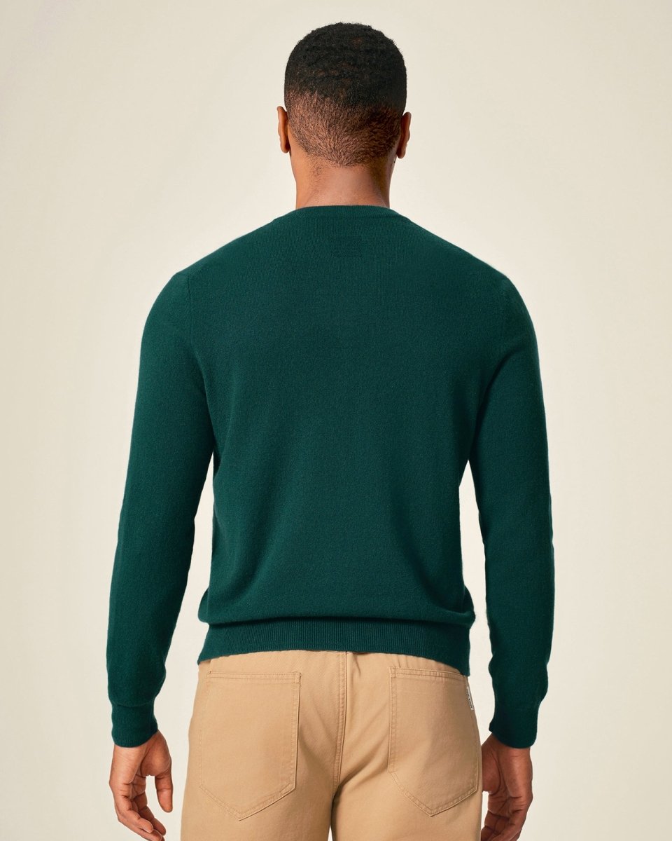 Men's 100% Pure Cashmere Crew Neck Pullover Sweater