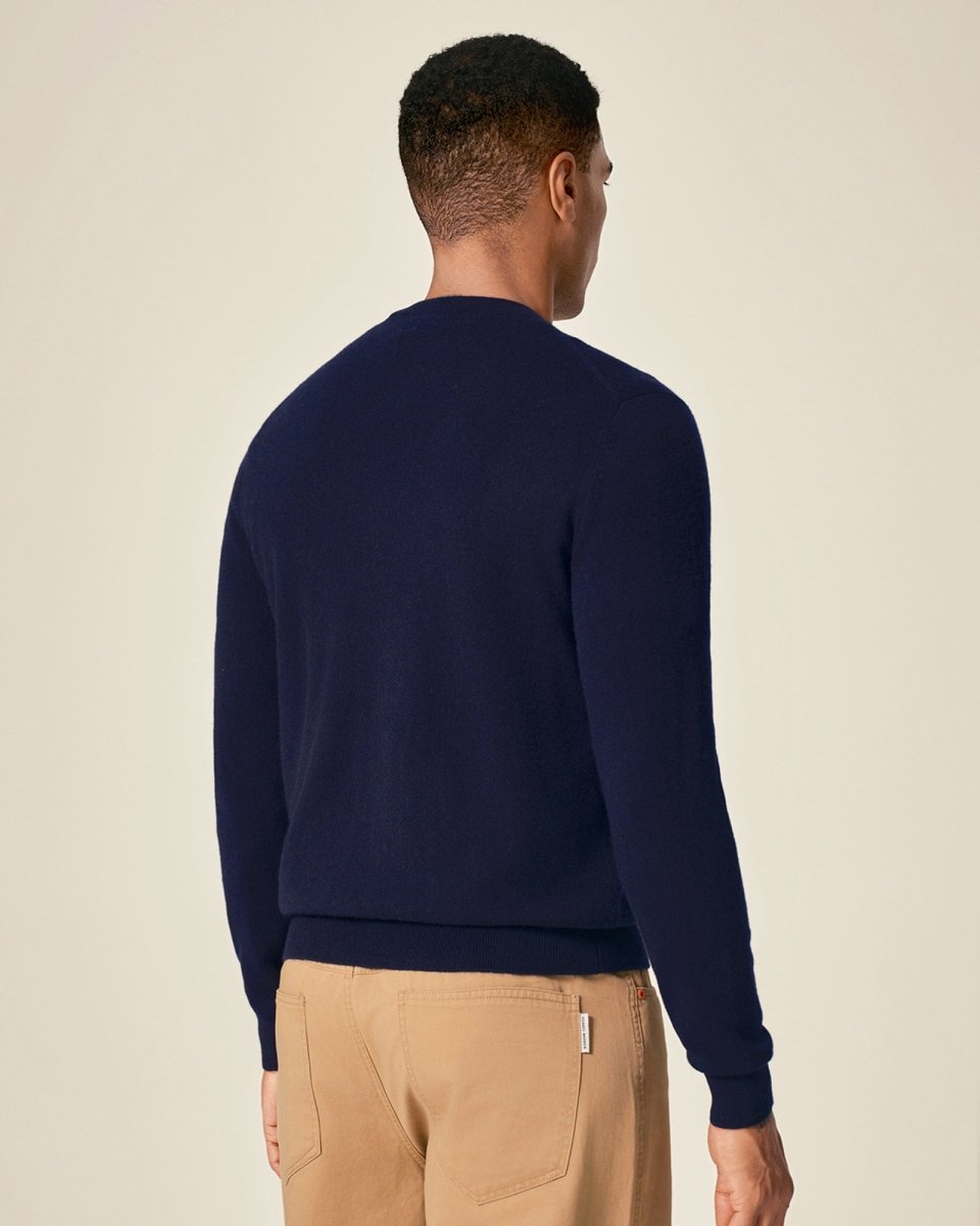 Men's 100% Pure Cashmere Crew Neck Pullover Sweater