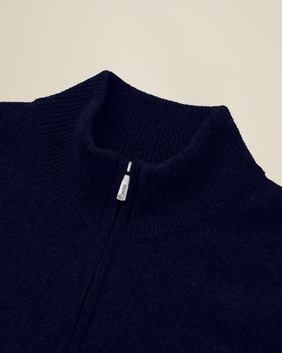Men's Pure Cashmere Half Zip Sweater