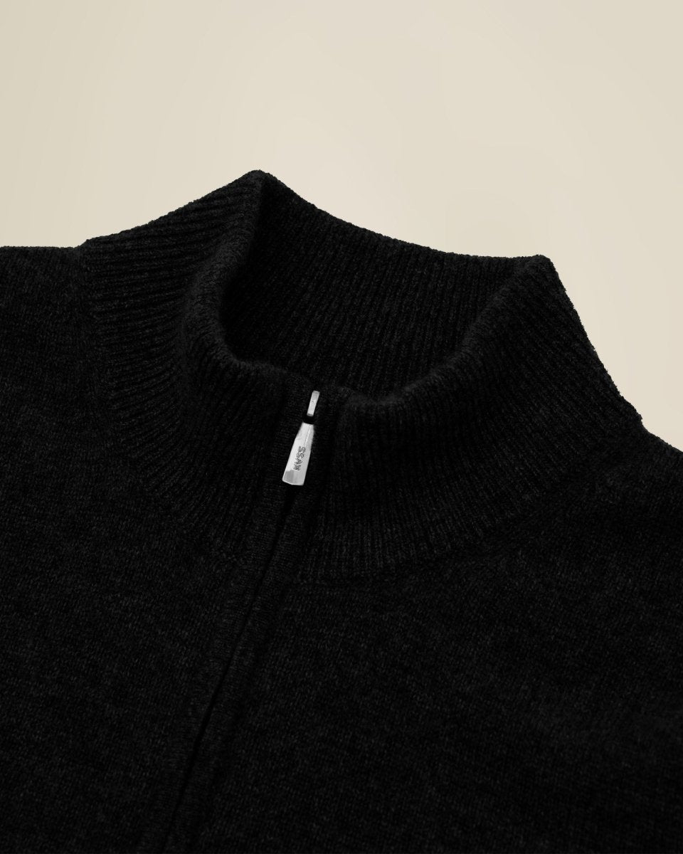Men's Pure Cashmere Half Zip Sweater