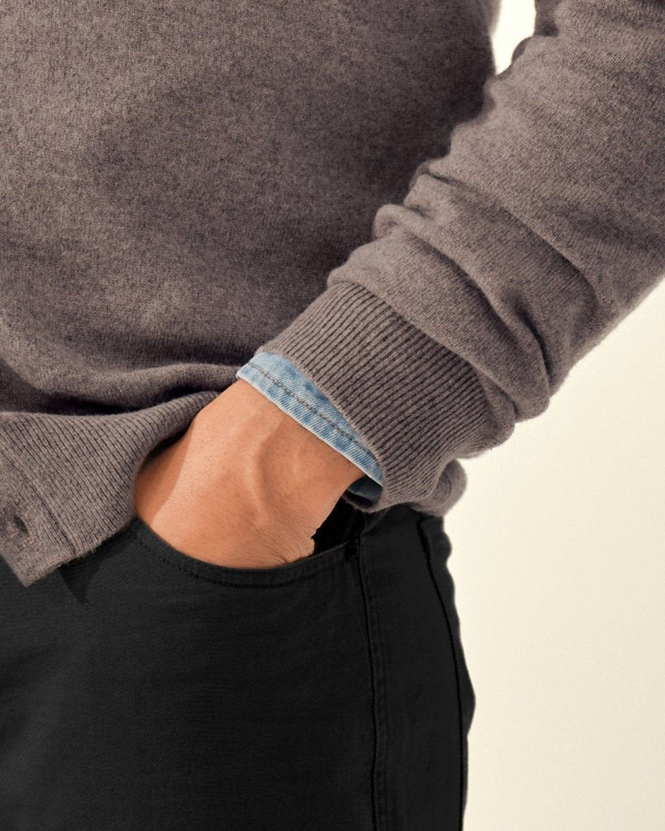 Men's Timeless V - Neck 100% Cashmere Cardigan