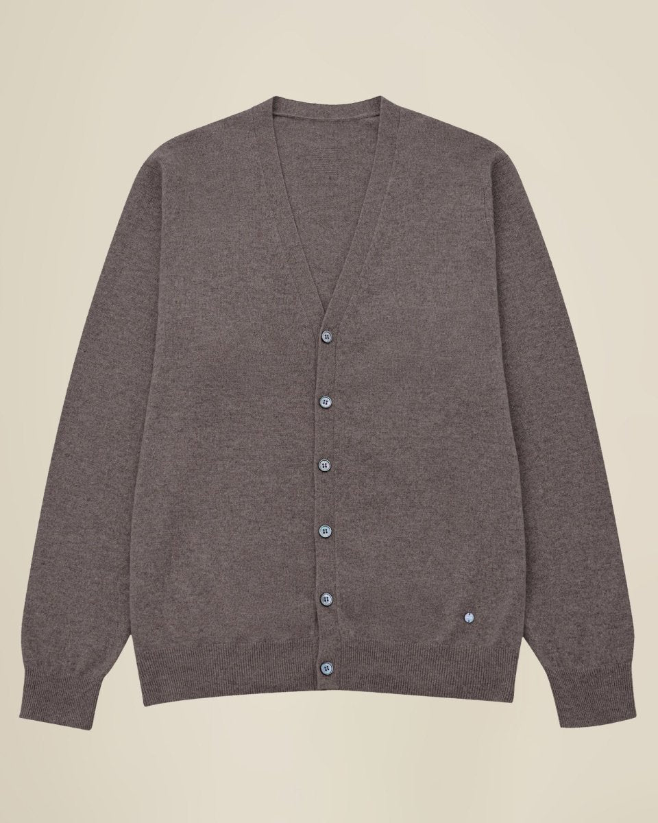Men's Timeless V - Neck 100% Cashmere Cardigan