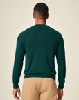 mens green cashmere sweater